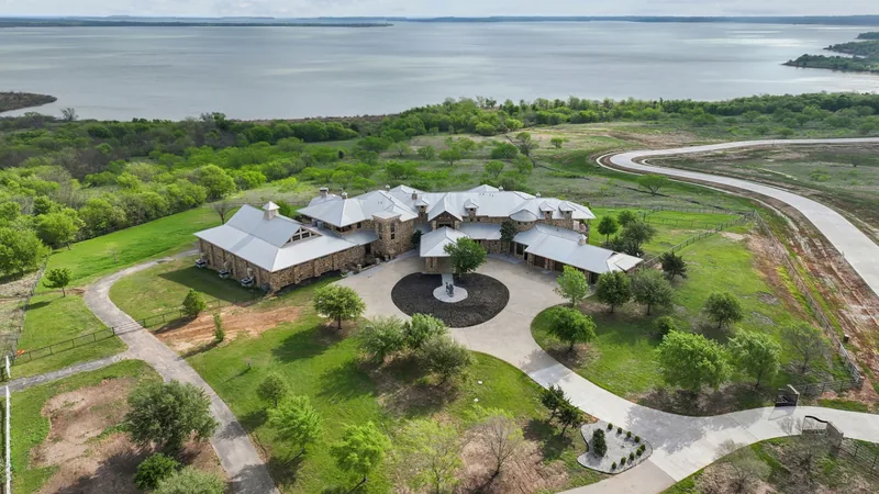 Aerial pass over the individual homesites